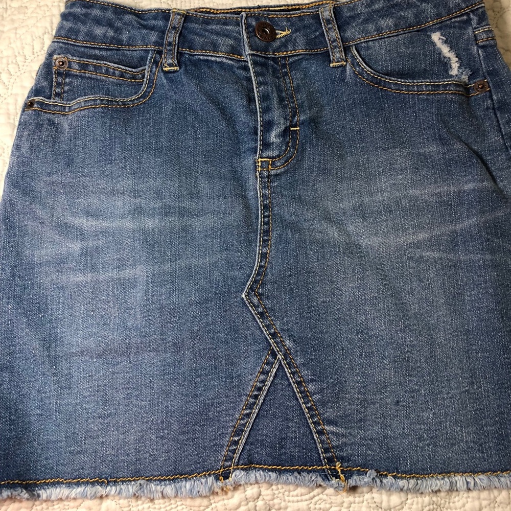 kids denim skirt size 12